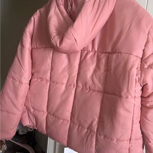 Nike Pink Quilted Ski Jacket Oversized